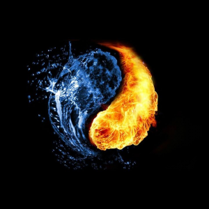 Image of Fire and Water as Yin and Yang
